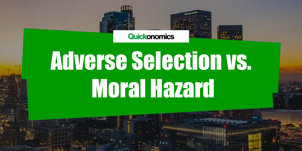 Is Moral Hazard And Adverse Selection The Same